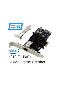 Resim Intel I210AT 1 Port 1GbE PoE+Vision Frame Grabber Nic - OPS7225NT 