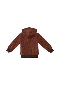Resim Denokids Hayvanlar Erkek Bebek Kahverengi Sweatshirt Çok Renkli 