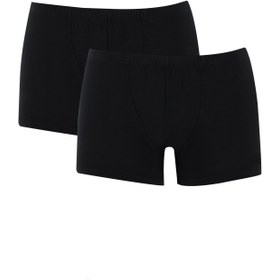 Resim Siyah Comfort Hipster 2'li Pamuklu Boxer Seti 