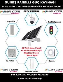 Resim Lityum Bataryalı Güneş Panel Seti 