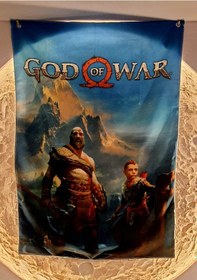 Resim God Of War Kratos Atreus Duvar Örtüsü 