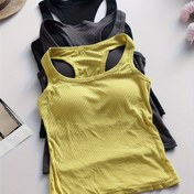 Resim 3-Pack Basic Style for Girls And Teenagers, Düz Renk, Nefes Alabilir, Bardakla Birlikte (Çıkarılabilir Değil), Kolsuz, U-Şekilli, Uzun Arka, Base Olarak Giyilebilir, 10-12 Yaş Arası Moda ve Rahat Spor Yeleği 