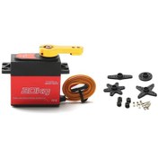 Resim Kosona 20kg Dijital Servo, 180 Derece Metal Dişli, 25t Portakal Renkli Kol, Pwm Kontrol, Yüksek Tork, Dayanıklı Malzeme 