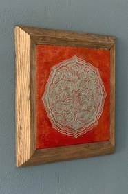 Resim Oscar Stone Decor Masif Çerçeveli Doğaltaş Tablo 28X28 Cm Prmt2020-1052 