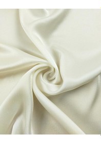 Resim Kırık Beyaz Renkte Saten Kumaş En 130 Cm X Boy 120 Cm -10388 Beyaz 