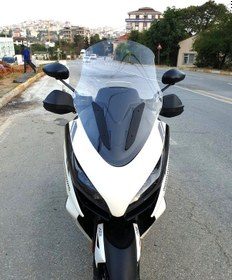 Resim Motocam Zontes Zt 250 T-e Ön Cam 2023-2026 Model 73cm Şeffaf Renkli 4mm 