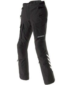 Resim Clover Adv Korumalı Kadın Motosiklet Pantolonu Kısa Bacak Siyah 