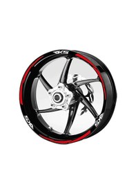 Resim Şık Tasarım Motosiklet Jant Şeridi Sarı Dominor Yazılı Sağ-sol/ön-arka Beyaz 