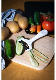 Resim Solingen Simli Beyaz Sapan Soyacak Paslanmaz Alman Çeliği, Ergonomik Sap, Yüksek Keskinlik-200 Beyaz 