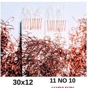 Resim Eagenset İstavrit Çapari 30x12 11 No 10 Kırmızı İğneli 2li Paket 