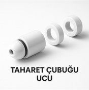 Resim DESIPHON Taharet Çubuğu Uyumlu Plastik Beyaz Uç – Dayanıklı, Uyumlu ve Kolay Montajlı Parça 