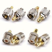 Resim 4 adet RF Kablo Adaptörleri - SMA'dan PL259 SO239 UHF VHF Dönüştürücülere, CB Radyo, El Tipi Radyo Anteni, Walkie-Talkie, Amatör Radyo için Altın Kaplama Bağlantılar - Alaşımlı Yapı, Montaj Gerektirmez, RF Bağlantısı | Altın Kaplama Bağlantılar | Alaşımlı Yapı 