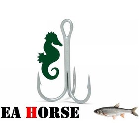 Resim SEA HORSE SH-8240 - 3/0 ÜÇLÜ GALVENİZLİ İĞNE 1 PAKET 4 ADET 