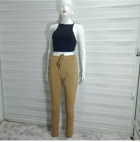 Resim Bohem Stil İtalyan Likralı Skinny Pantolon-8935 Camel 