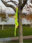 Resim lole-x auto Elleri Yapisan Oyun Ve Uyku Arkadasi Pelus Maymun Oyuncak Sarilan Maymun (YEŞİL) 