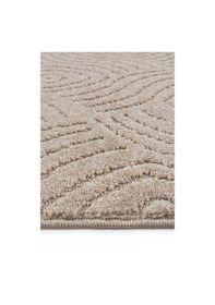 Resim Melaris Halı Wellen Yıkanabilir Kalın Yumuşak Dokuma Halı Kaymaz Taban Yolluk Antre Mutfak Halısı Bej 