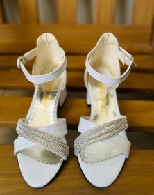 Resim Gala Önü Çapraz Çocuk Topuklu Ayk Beyaz 