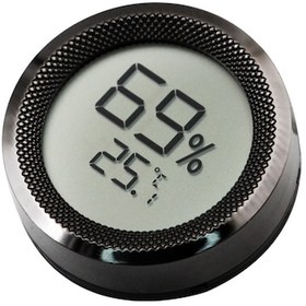 Resim Çelik Hygrometer Dijital Puro Kutusu Sıcaklık ve Nem Ölçer Ra53sy 