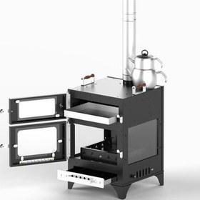 Resim Hot Mood Four Glass Pro Kamp Sobası 