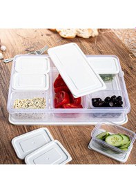 Resim Porsima Follow Me 16 Parça Kapaklı Saklama Seti Kahvaltılık Beyaz 