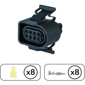 Resim FEP Isıtıcı Soketi Mandallı 8 Pin Kablosuz 