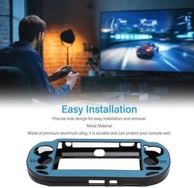 Resim PUSOKEI 1000 Konsol için Kılıf, PSV 1000 için 1000 için Sert Kapaklı Kılıf, Sert Alüminyum Alaşımlı Koruyucu Kılıf Sert (Açık Mavi) 