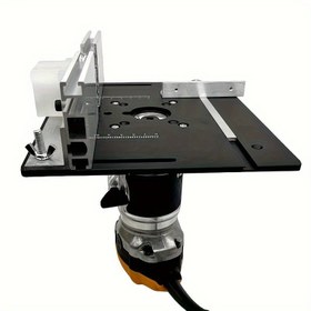 Resim 1pc Alüminyum Alaşım Ruter Tablo Ekleme Plakası, Geliştirilmiş Hassasiyet ve İstikrarlılık Ahşap İşleme Aksesuarı, Dayanıklı, Korozyon Dirençli 