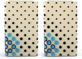 Resim 2 ADET DİŞ FIRÇALIK VE MACUNLUK PUANLI POLİRESİN 6X6X10CM 200ML BANYO SETİ 