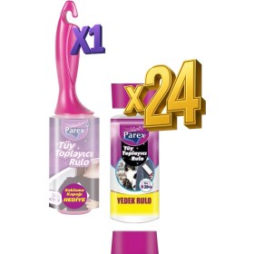 Resim Premium Tüy Toplayıcı Rulo Ve 24 Yedek Rulo Paketi 