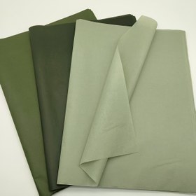 Resim 60 Yaprak Doğal Koyu Yeşil Ambalaj Kağıdı - Şık Zeytin, Orman, Matcha ve Yeşil Renkler | 35.56x50.8 cm Büyük Rulo Tasarım | DIY El Sanatları Düğünleri için Mum Kaplamalı ya da Polimer Kaplama Tatillerde kullanılabilir Lüks Hediye Paketi yemyeşil tonlarla | Zeytinyağı, İnce Siyah yeşili ve Maça Yeşili Tonları İçerir | Hediyelik ambalaj ve sanatsal diy projeleri İdeal Dayanıklı ve zarif kullanım İmkanı ile 