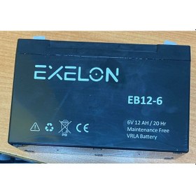 Resim Exelon 6 Volt 12 Amper Akü 150 50 94 Mm 1630 Gram 