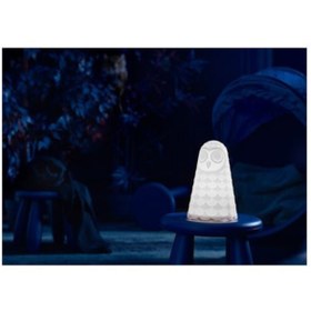 Resim IKEA Solbo Çocuk Masa Lambası Ledli Pilli Beyaz 14 cm 