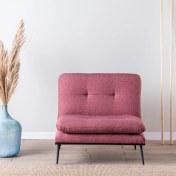Resim Futon Martin Yataklı Tekli Koltuk Berjer Pembe 