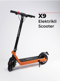 Resim PiranTech X9 Elektrikli Scooter - Çıkartılabilir Bataryalı 850W Katlanabilir Scooter 