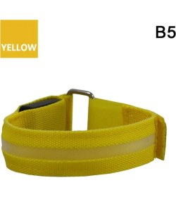 Resim B5 Stili Doğa Sporları Kol Bandı LED Işık USB Şarj Edilebilir Kemer Kol Bacak Uyarı Bilekliği (Yurt Dışından) 
