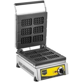 Resim Remta Çubukta Waffle Makinesi Sanayi Tipi Otomatik Teflon Döküm Yüzeyli-95488 