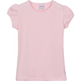 Resim Lovetti Açık Pembe Kız Çocuk Kısa Kollu Basıc Tişört Pembe 