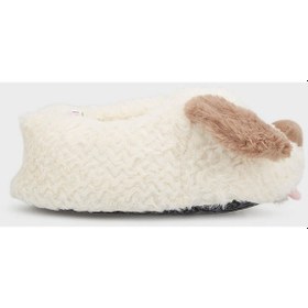 Resim Susam Kadın Hayvanlı Panduf Beyaz 36/41 Beyaz 