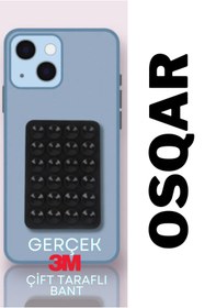 Resim Osqar Telefon Tutucu Ahtapot Vantuz Siyah Renk Gerçek 3m Yapışkanlı 