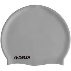 Resim Delta Silikon Bone Deluxe Yüzücü Havuz ve Deniz Bonesi Düz Renk Gümüş Çok Renkli 