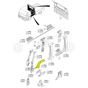 Resim Marşbiel Sacı Sol K3000 Kia Bongo 1994-2000 | 0K60A71191A 