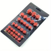 Resim Genel Markalar Motosiklet Dekoratif Vida Civata Kapağı Kırmızı 30 Parça 