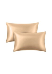 Resim Krem Saten Yastık Kılıfı 50 X 70 2'Li 