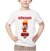 Resim Brawl Stars Amber Unisex Çocuk Tişört Kişiye Özel Isim Yazılı 