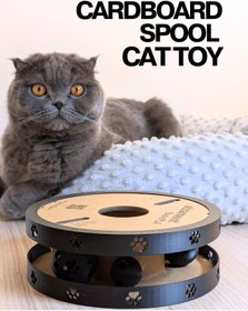 Resim shop Karton Makara Kedi Oyuncağı - Aktif Oyun Saatleri İçin İdeal! 