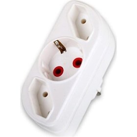 Resim FETİH 3lü Grup Çok Amaçlı Golyat Priz Fiş 1 Adet 