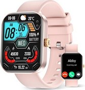 Resim Amaztim A08 2" HD Ultra Büyük Ekran Kadın Akıllı Saat Pembe 