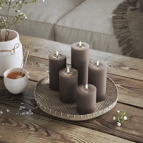 Resim Deluxe Homeart Moka Led Mum 7,5X15 Cm - De Rf-0097 