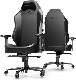 Resim Cybeart Apex Ghost Edition PU Deri 4D Hafızalı Bel Destekli Oyuncu Koltuğu Siyah 