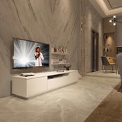 Resim Decoraktiv Trendstyle 4S Mdf Tv Ünitesi Tv Sehpası - Parlak Beyaz 